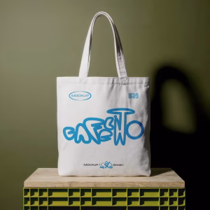 white canvas tote bag green crate 23 2151993400